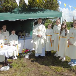 Open air mass on Trinity Sunday